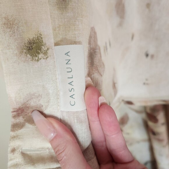 Linen warm washed Casaluna shower curtain - Picture 5 of 6